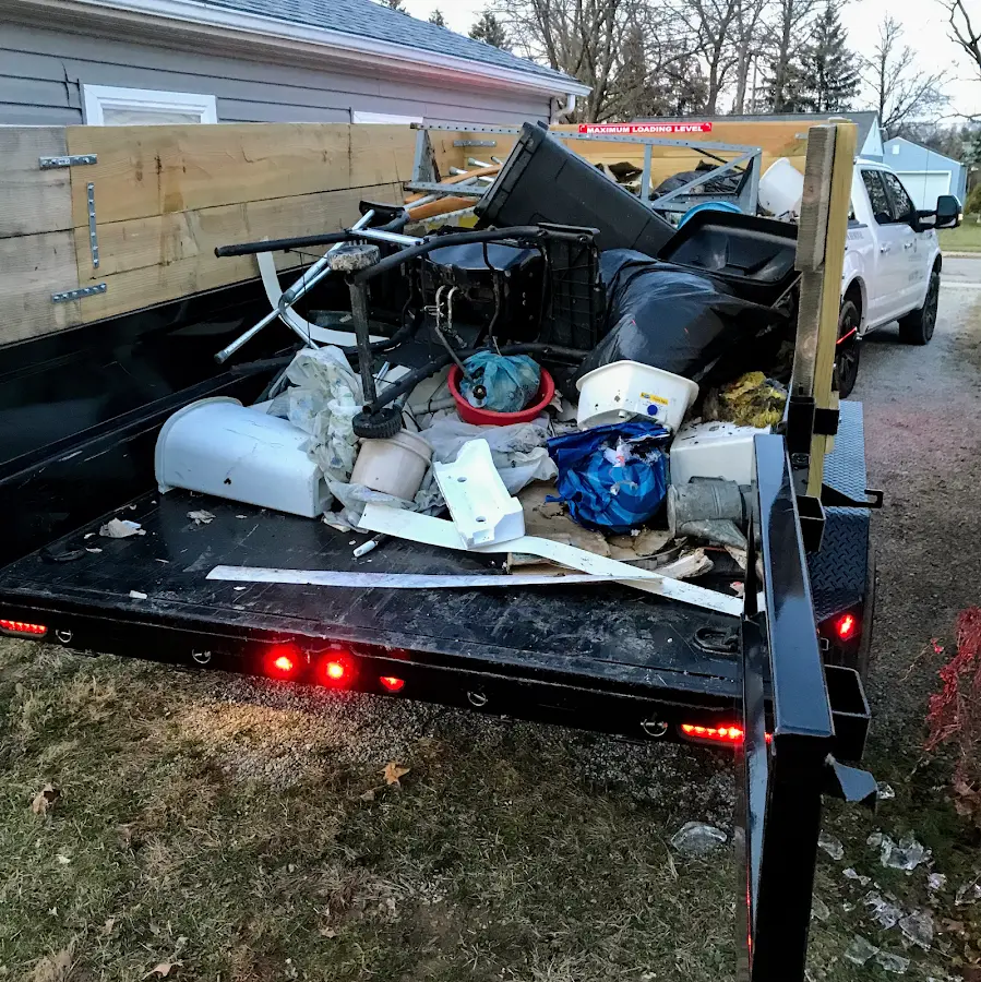 Roll-off dumpster delivered to a residential driveway in Salem